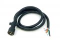 7 Way Rv Blade Molded Plug Trailer Wire 8 Feet Replacement Cable Cord Harness With Premium Double Prong Connector End