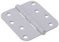 The Hillman Group 851275 4 Residential Door Hinge 5 8 Round Corner Removable Pin Full Mortise White 1-pack 