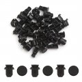 Uxcell 20pcs 14mm Hole Dia Car Door Trim Fender Plastic Rivets Fastener Clip Black