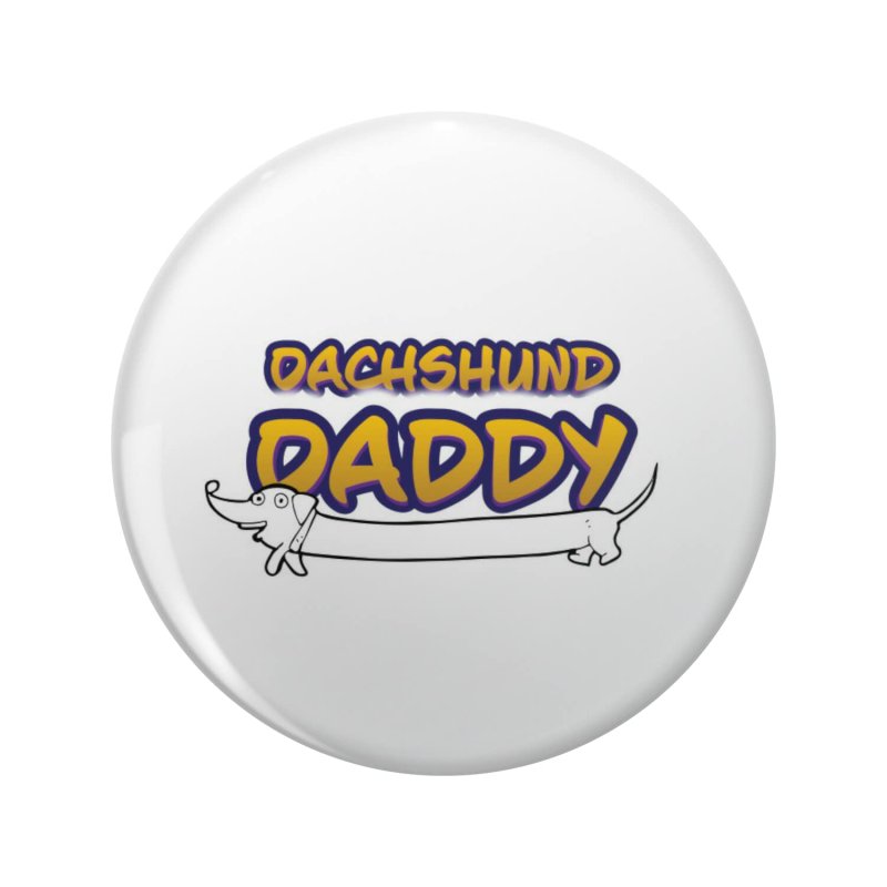 Cute Dachshund Daddy Stainless Steel Keychain 3d Resin Encased Round Design For Dog Lovers 1 25 In Diameter With Ring