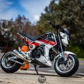 Minho Motorcycle Carbon Fibre Round Fastener Lock Cover Fit For Honda Grom Msx125 Sf 2013-2016 Fairings Kit Parts