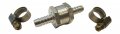 Muzzys 12mm 1 2 Fuel Check Valve Inline One-way Non-return Aluminum With Clamps For Water Gas Diesel Oils On Utv Quad 