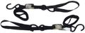 Integra Soft Hook Cam Buckle Tie Down 6 Pack Black Nylon Webbing With 4500 Lb Tensile Strength For Motorcycles And Atvs Model 