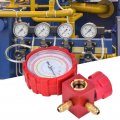 Air Condition Manifold Gauge G1 4-30 800psi High Pressure A C Refrigeration Tool With Sight Glass For R22 R410a R134a R407c