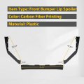 3pcs Front Bumper Lip Spoiler For 2015-2021 Subaru Impreza Wrx Sti Protection Splitter Lower Finisher Under Chin V Limited