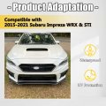 Kuafu 3pcs Front Bumper Lip Spoiler Compatible With 2015-2021 Subaru Impreza Wrx Sti Protection Splitter Lower Finisher Under