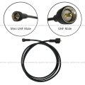Dual 12 Ft Cb Antenna Cable Set Black Fit Volvo Peterbilt Kenworth International Freightliner And Various Other Truck