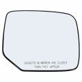 Passenger Right Side Mirror Glass Assembly With Plastic Back Plate Heated Compatible 2009-2015 Honda Pilot