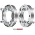 4x137 Hubcentric Wheel Spacers 1 Inch Thick Hub Bore 110mm With 10x1 25 Studs Fit For Bayou 250 2003-2011 Silver 4 Lug 2x 