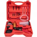 Mycheng 2 In 1 Brake Bleeder Kit Hand Held Vacuum Pump Test Set With Automotive Fluid Bleeding Protected Case Adapters One-man 