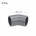 Uxcell Pvc Pipe Fitting 45 Degree Elbow Gray 32mm Socket 2pcs