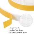 2 Rolls Foam Weather Stripping 1 Wide X 16 Thick 4 Ft Door Seal Adhesive Tape White Insulation Strip For Window