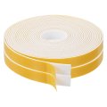 2 Rolls Foam Weather Stripping 1 Wide X 16 Thick 4 Ft Door Seal Adhesive Tape White Insulation Strip For Window 