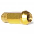 Circuit Performance Forged Steel Extended Hex Lug Nut For Aftermarket Wheels 12x1 25 Gold 20 Piece Set Tool