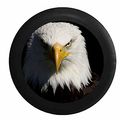Full Color Staring American Bald Eagle Closeup Jeep Rv Camper Spare Tire Cover Black 32 In 