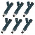 Ocpty Fuel Injector 6 Pcs 12 Holes Replacement Injectors Engine Part Fit For 2003-2010 Toyota 4runner 2007-2009 Fj Cruiser