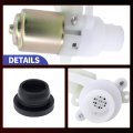 Windshield Washer Fluid Pump For Peterbilt 320 330 335 386 389 579 And Kenworth T680 T880 Replaces 104307 T4695001 104252