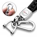 Ipick Image For Chevrolet Corvette C8 Z06 Braided Rope Style Genuine Black Leather Key Chain Keychain Official Licensed