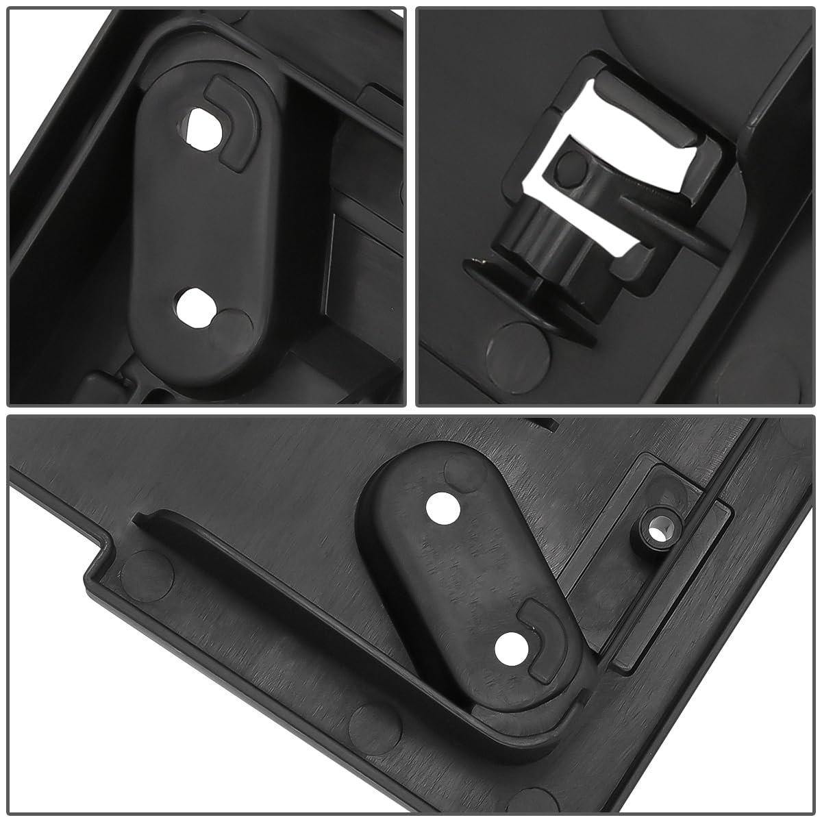 Front License Plate Mounting Bracket For Mazda 3 I 2011 Matte Black Polypropylene Replacement Part Number Beh5-50-170b