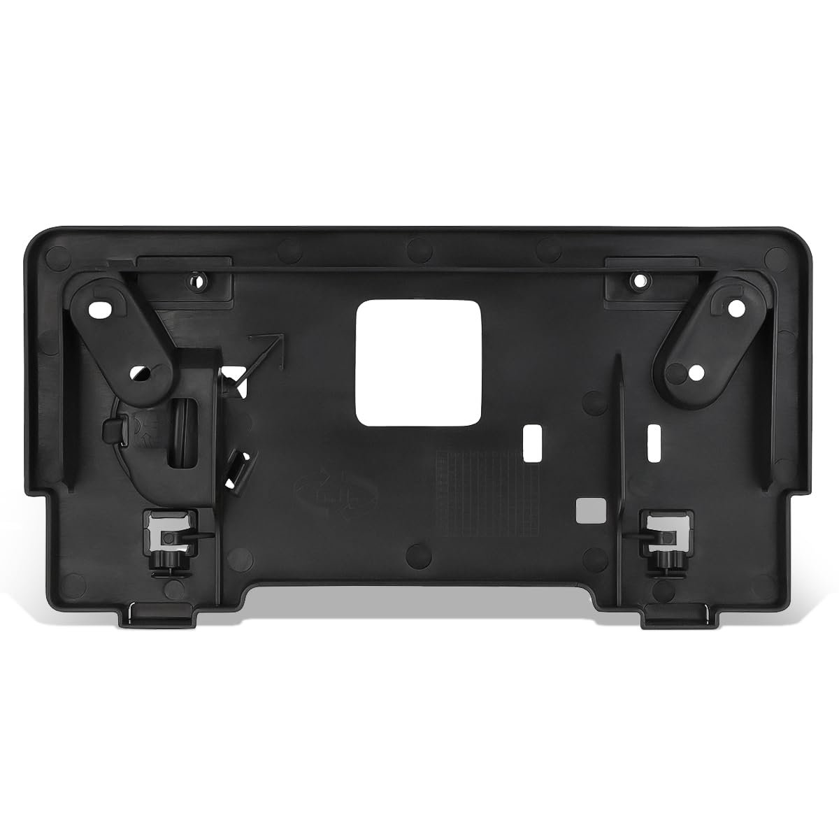 Front License Plate Mounting Bracket For Mazda 3 I 2011 Matte Black Polypropylene Replacement Part Number Beh5-50-170b
