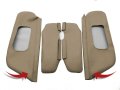 Autoguru Sunvisors Set Cover Pvc Leather Made For Ford Excursion 2000-2006 Med Parchment
