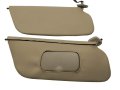 Autoguru Sunvisors Set Cover Pvc Leather Made For Ford Excursion 2000-2006 Med Parchment 