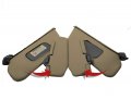 Autoguru Sunvisors Set Cover Pvc Leather Made For Ford Excursion 2000-2006 Med Parchment