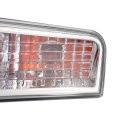Hecasa Turn Signal Corner Light For 2008-2012 Jeep Liberty Front Bumper Lamp W Bulbs Pair Clear Lens Chrome Housing Driver