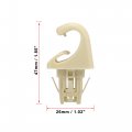 X Autohaux Beige Car Plastic Sun Visor Hook Clip Bracket Retainer 74348-33040 For Toyota Highlander Camry Corolla Matrix Rav4