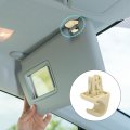X Autohaux Beige Car Plastic Sun Visor Hook Clip Bracket Retainer 74348-33040 For Toyota Highlander Camry Corolla Matrix Rav4