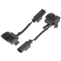 Pair Windshield Washer Nozzles Spray Jet With Heating For Bmw 3 E46 1997 2005 Left And Right 61668374365 61668374366 Black