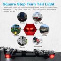 Partsam 12v Submersible Square Led Trailer Light Red White Stop Turn Tail License Brake Running Lamp Fors Under 80 Boat Trailer