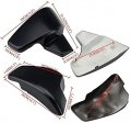 2x Glossy Black Battery Side Cover Compatible With Shadow Vlx 600 Vt600c Vt600cd Deluxe 1999 2000 2001 2002 2003 2004 2005 2006