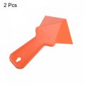 Uxcell Inside Corner Trowel 4 Inch Drywall Tool Plastic Shaping Orange 2pcs