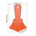 Uxcell Inside Corner Trowel 4 Inch Drywall Tool Plastic Shaping Orange 2pcs
