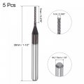 Uxcell End Mill Cnc Router Bits 1mm X 7mm 1 8 Shank Diamond Film Coated Carbide Engraving Bit Milling Cutter Left Hand For Pcb