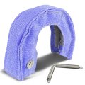Auto Dynasty T25 T28 Stainless Steel Knitted Mesh Turbocharger Heat Shield Wrap Blanket Blue 