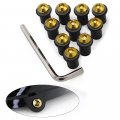 Gold Motorcycle Windshield Bolts For Yamaha Yzf1000 R1 2009 10 11 12 13 14 15 16 17 18 19 20 2021 2022 Windscreen Screw