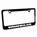 Ipick Image Made For Jeep Wrangler Black Metal License Plate Frame