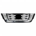Waltyotur Front Bumper Grille Upper Grill Replacement For Nissan Pathfinder Chrome Black 2017 2018 2019 2020 Ni1200296