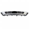 Waltyotur Front Bumper Grille Upper Grill Replacement For Nissan Pathfinder Chrome Black 2017 2018 2019 2020 Ni1200296