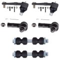 Premium Suspension Set Of 6 Front Lower Ball Joint Outer Tie Rod End Sway Bar Link Compatible Fit Ford Escort 1997-2003 For