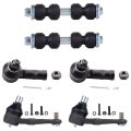 Premium Suspension Set Of 6 Front Lower Ball Joint Outer Tie Rod End Sway Bar Link Compatible Fit Ford Escort 1997-2003 For