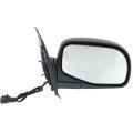 Passenger Side Door Mirror For Mercury Mountaineer 1997 1998 1999 2000 2001 Power Non Heated Textured Black With Puddle Light 