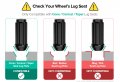 32pcs Black Spline Lug Nuts 14x2 Threads Coarse 2 Inch Length Cone Taper Seat Includes 1 Socket Key Tool Compatible With Ford