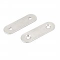 Uxcell 50mmx16mmx2mm Flat Repair Joining Brace Mending Fixing Plate 40pcs