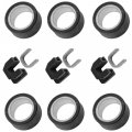 Caltric Primary Clutch Roller Weights With Sliders Kit Compatible Yamaha 4wv-17632-00-00