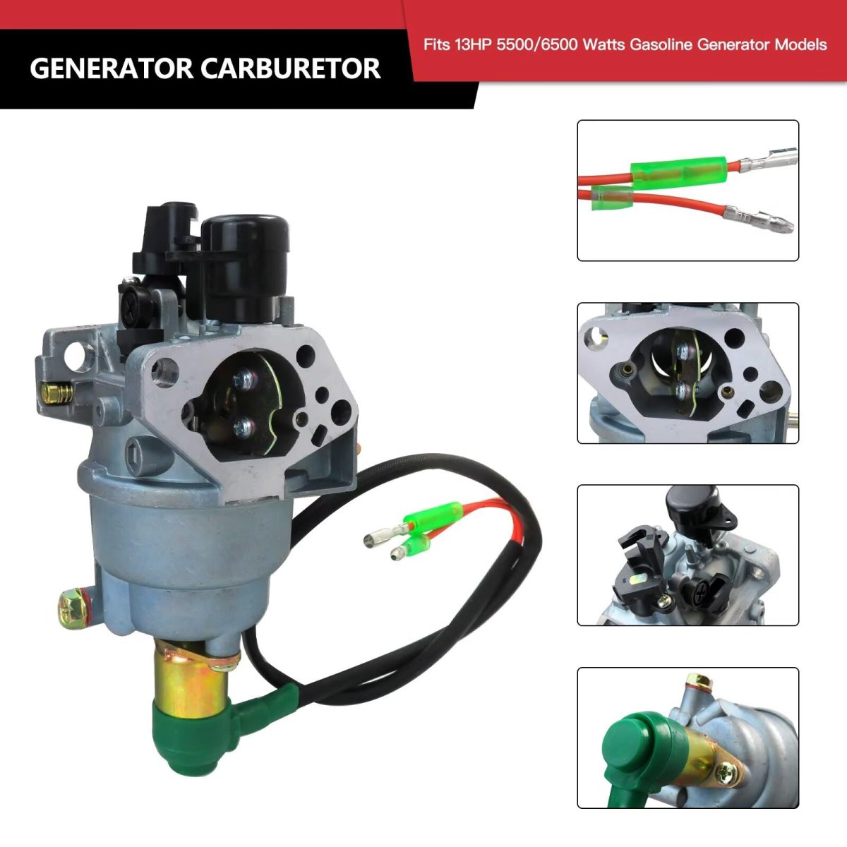 Generator Carburetor For Harbor Freight Chicago Electric 98838 98839 13hp 5500 6500 Watts Gasoline Models