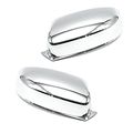 Chrome Door Mirror Covers Top Half Overlay For 2011 And Up Chrysler 300 300c Silver Abs Plastic Triple Plated Caps 
