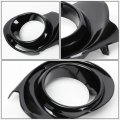 Auto Dynasty Pair Clear Lens Front Driving Fog Light Lamps W Bezels Switch Compatible With 15-18 Prius C